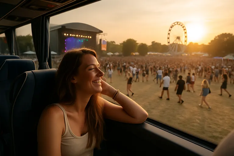 Reis comfortabel en zorgeloos naar je favoriete evenementen